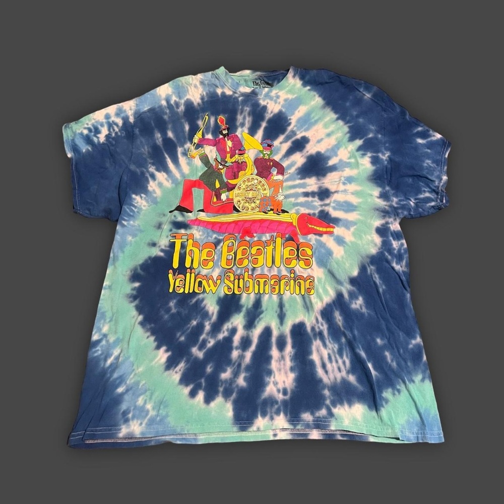 The Beatles Yellow Submarine Graphic Tie Dye Tee
